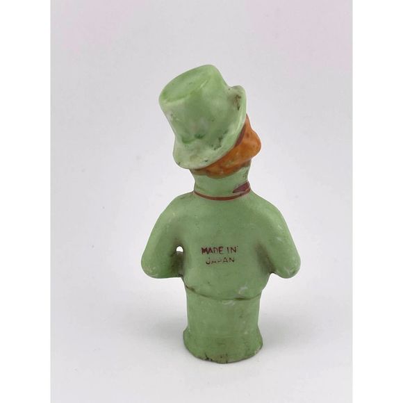 VTG Made In Japan‎ Green Suit And Hat Porcelain Figurine 3" - Picture 6 of 6